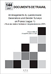 Couverture du document de travail n°144